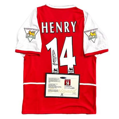 *Henry Signed* Arsenal 2002/03 Home Jersey
