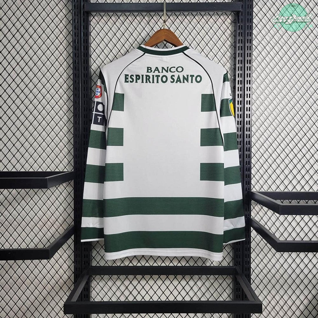 Sporting 02/03 Vintage Long Sleeve Home Jersey