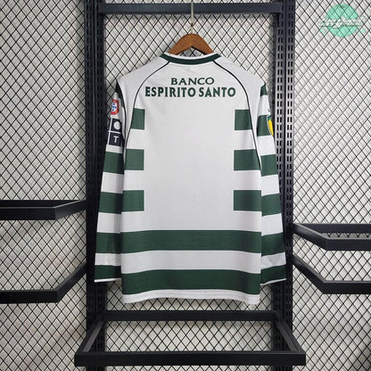 Sporting 02/03 Vintage Long Sleeve Home Jersey